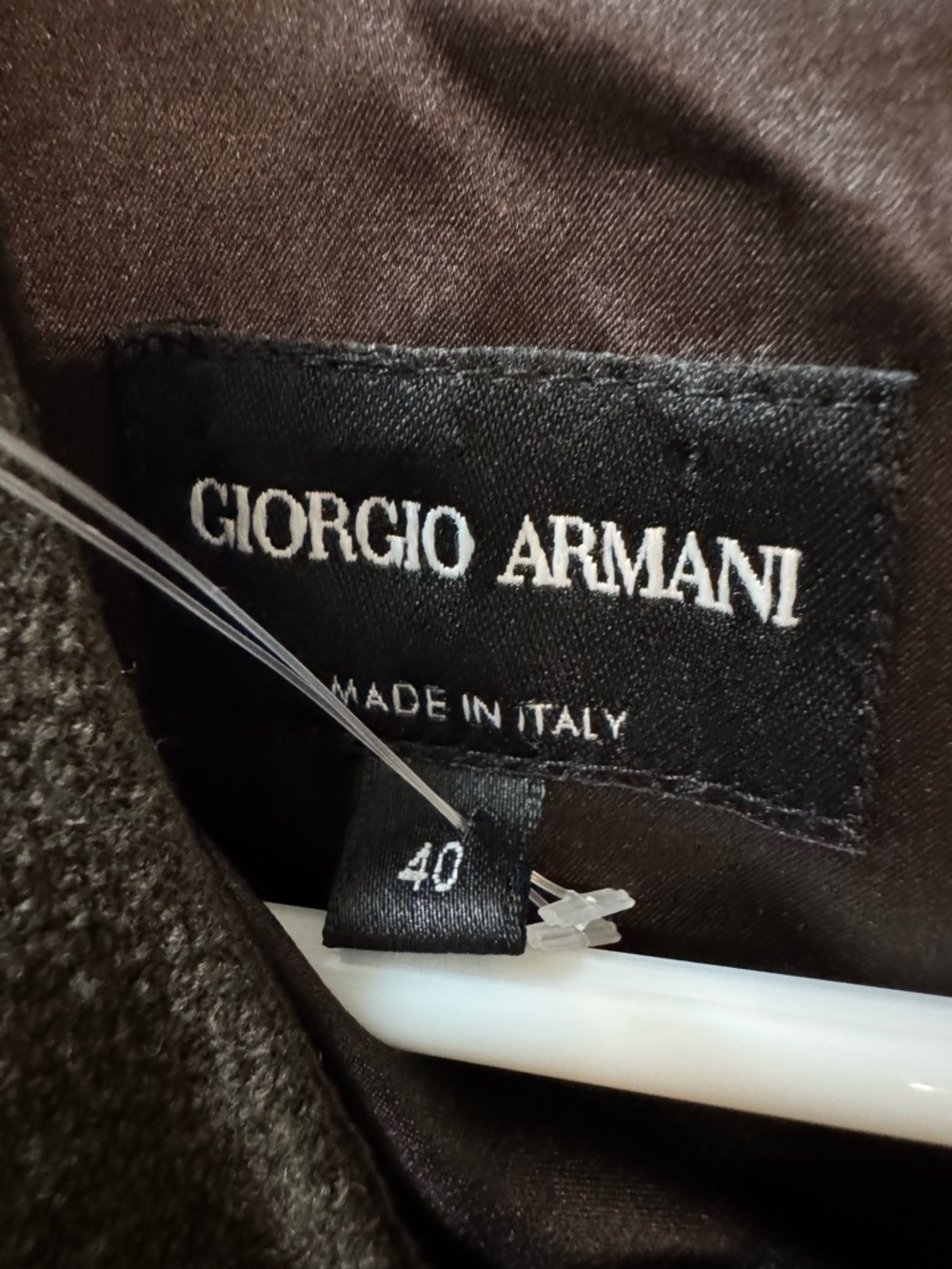 Giorgio Armani Wool Knot Detail Midi Dress Size 40 - Picture 11 of 13
